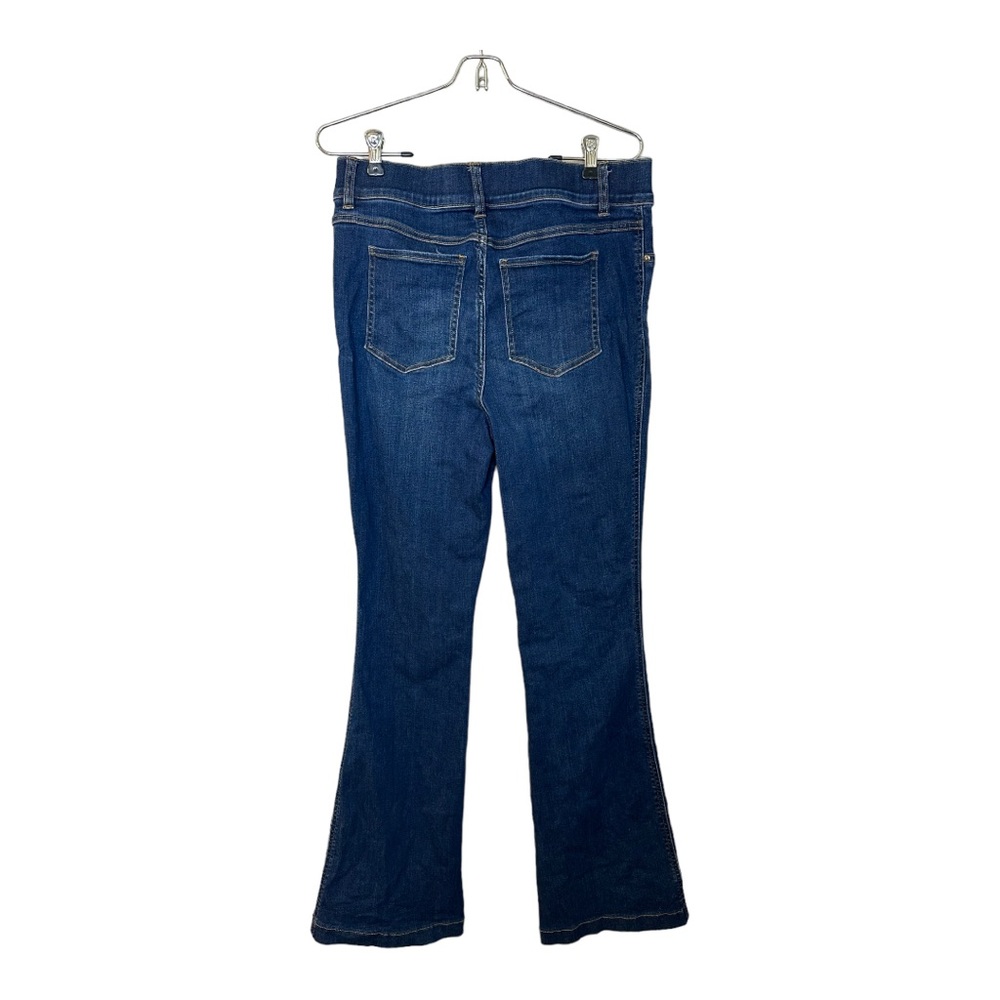 High-Rise Dark Blue Flare Jeans - Picture 6 of 9